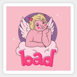 BAD CHERUB - pink Sticker